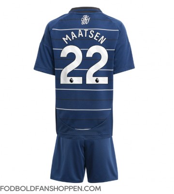 Aston Villa Ian Maatsen #22 Tredjetrøje Børn 2024-25 Kortærmet (+ Korte bukser)
